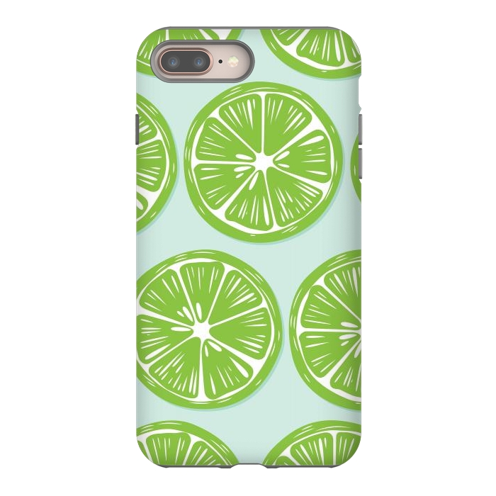 iPhone 7 plus StrongFit Lime pattern 05 by Jelena Obradovic