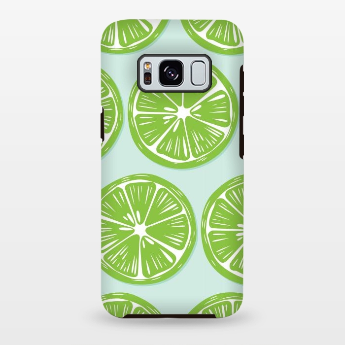 Galaxy S8 plus StrongFit Lime pattern 05 by Jelena Obradovic