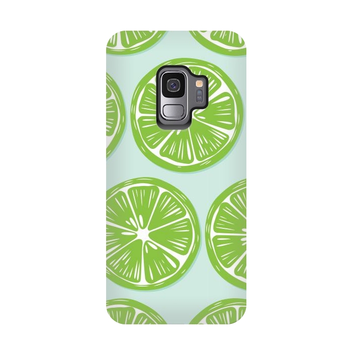 Galaxy S9 StrongFit Lime pattern 05 by Jelena Obradovic