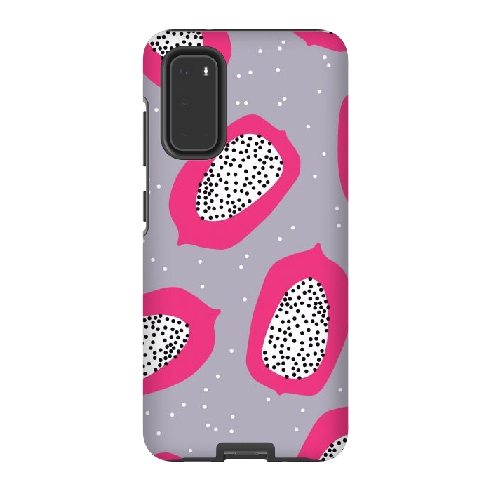 Galaxy S20 StrongFit Papaya pattern 02 by Jelena Obradovic