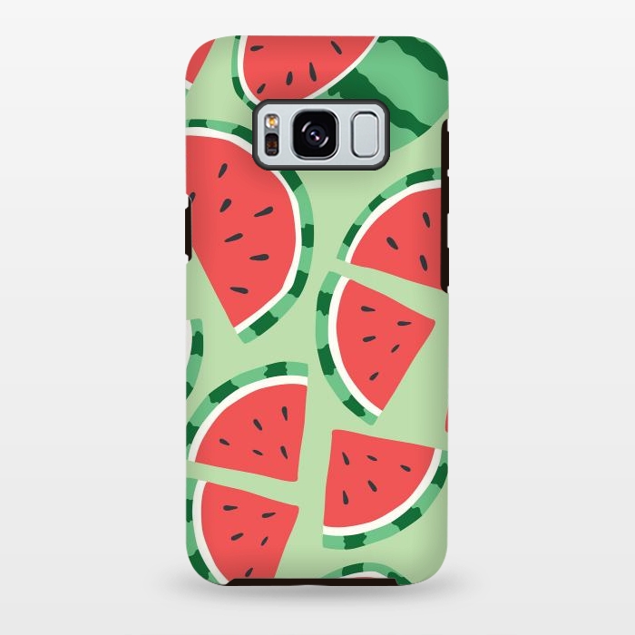 Galaxy S8 plus StrongFit Watermelon pattern 01 by Jelena Obradovic