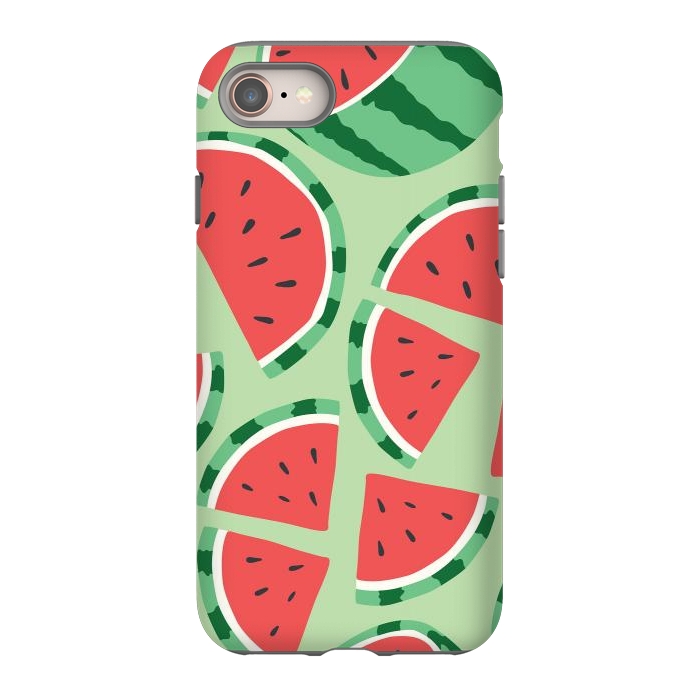 iPhone 8 StrongFit Watermelon pattern 01 by Jelena Obradovic