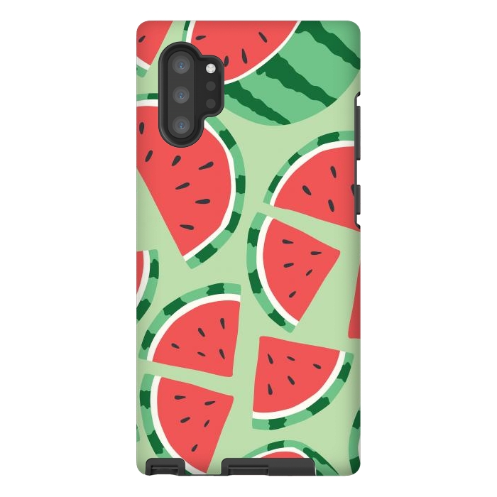 Galaxy Note 10 plus StrongFit Watermelon pattern 01 by Jelena Obradovic
