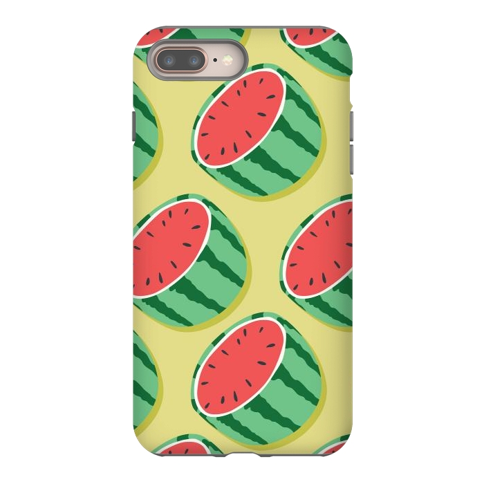 iPhone 7 plus StrongFit Watermelon pattern 02 by Jelena Obradovic