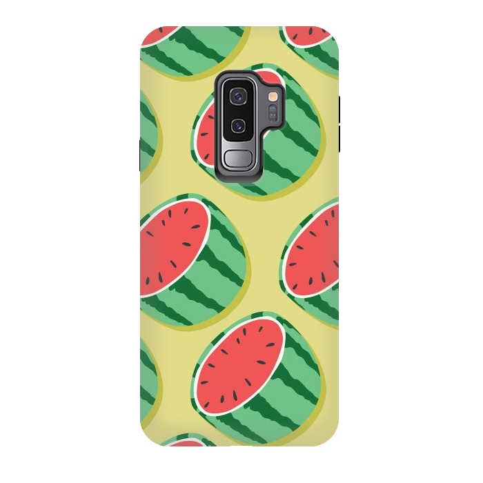 Galaxy S9 plus StrongFit Watermelon pattern 02 by Jelena Obradovic
