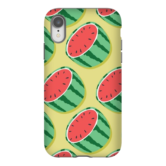 iPhone Xr StrongFit Watermelon pattern 02 by Jelena Obradovic