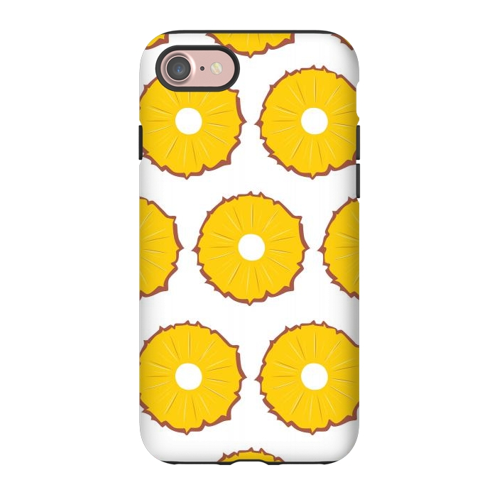 iPhone 7 StrongFit Pineapple pattern 01 by Jelena Obradovic