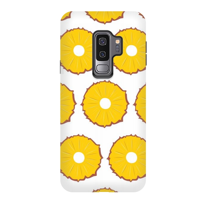 Galaxy S9 plus StrongFit Pineapple pattern 01 by Jelena Obradovic