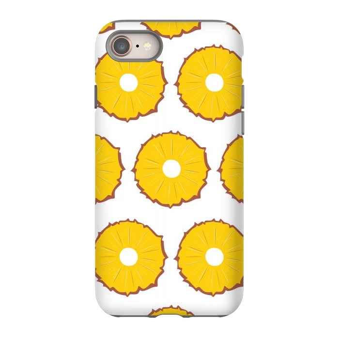 iPhone 8 StrongFit Pineapple pattern 01 by Jelena Obradovic