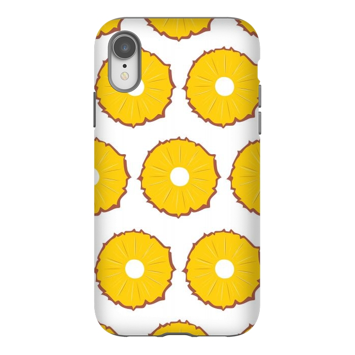 iPhone Xr StrongFit Pineapple pattern 01 by Jelena Obradovic