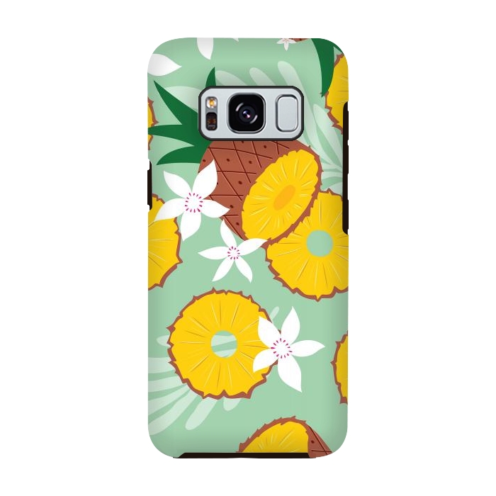 Galaxy S8 StrongFit Pineapple pattern 02 by Jelena Obradovic