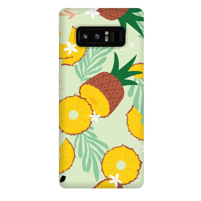 Galaxy Note 8 StrongFit Pineapple pattern 03 by Jelena Obradovic