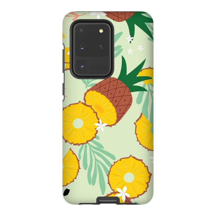 Galaxy S20 Ultra StrongFit Pineapple pattern 03 by Jelena Obradovic