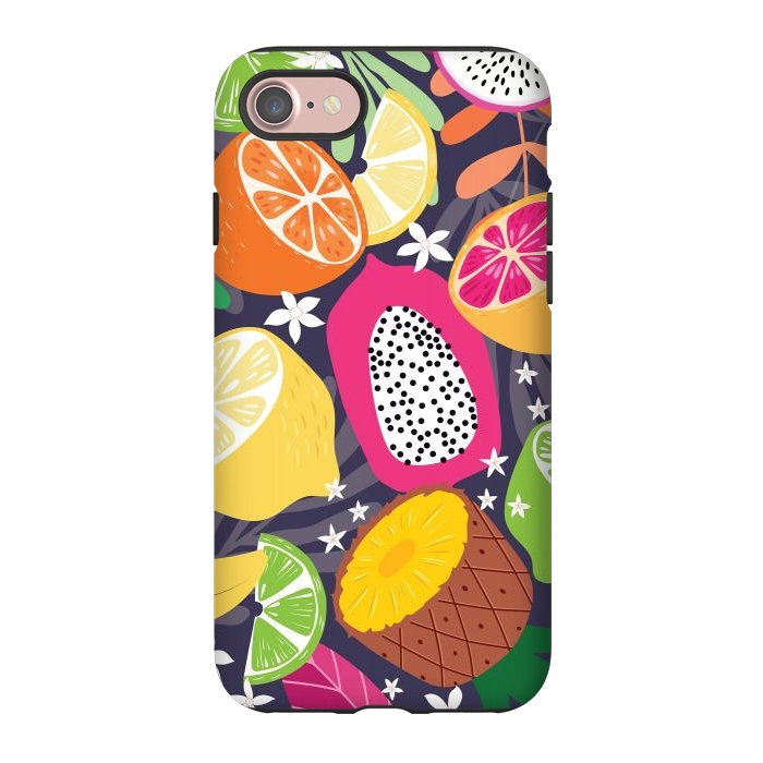 iPhone 7 StrongFit Tropical fruit pattern 01 by Jelena Obradovic