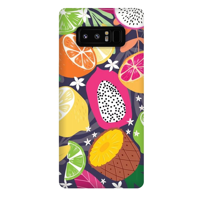 Galaxy Note 8 StrongFit Tropical fruit pattern 01 by Jelena Obradovic