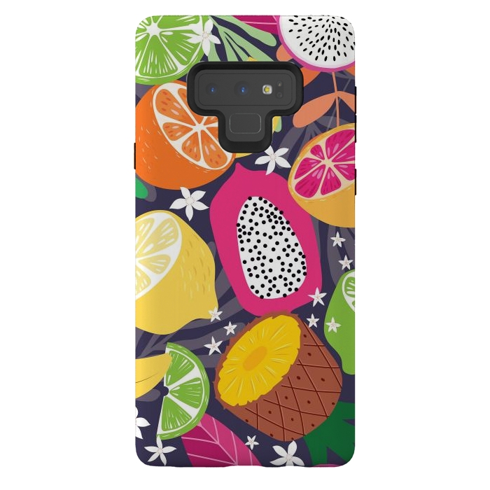 Galaxy Note 9 StrongFit Tropical fruit pattern 01 by Jelena Obradovic