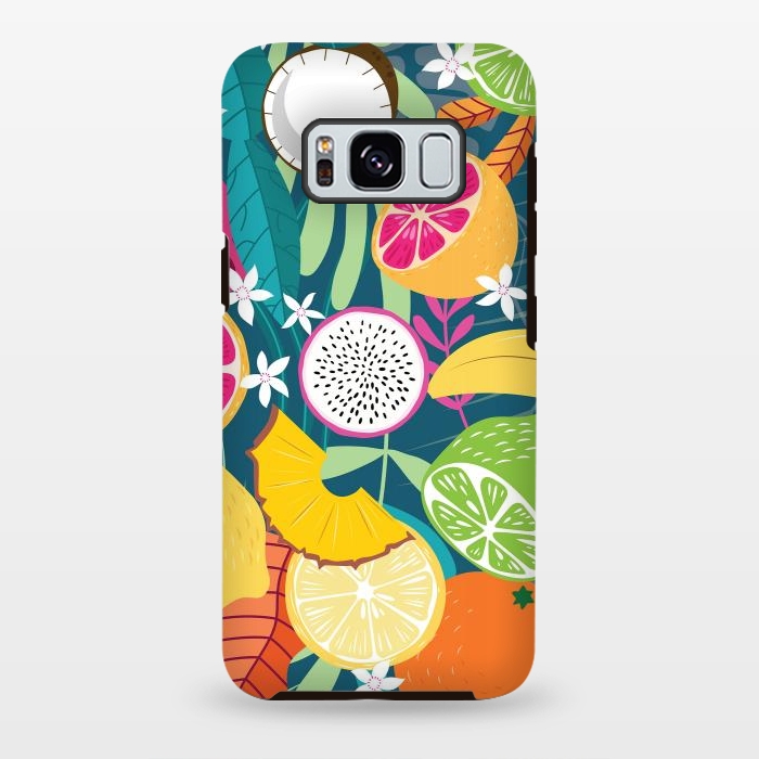 Galaxy S8 plus StrongFit Tropical fruit pattern 02 by Jelena Obradovic