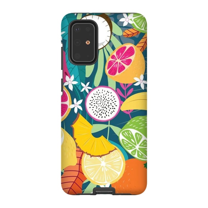 Galaxy S20 Plus StrongFit Tropical fruit pattern 02 by Jelena Obradovic