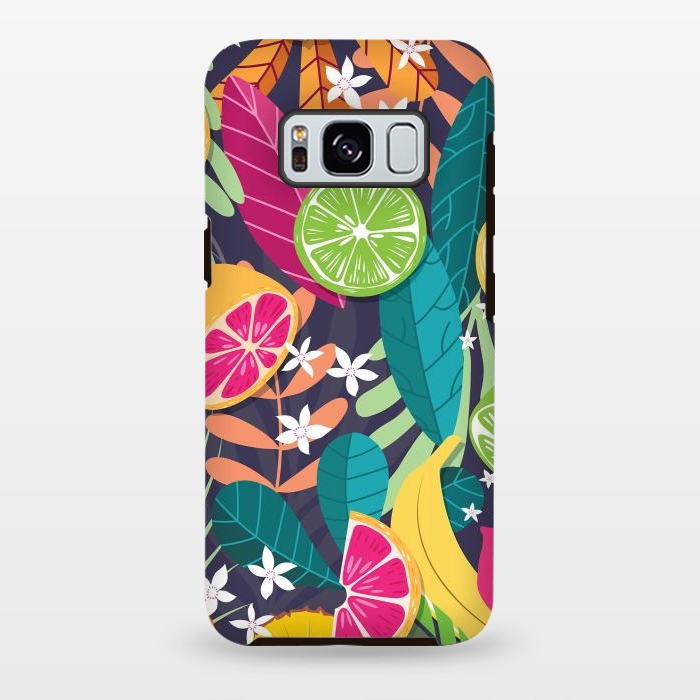 Galaxy S8 plus StrongFit Tropical fruit pattern 03 by Jelena Obradovic