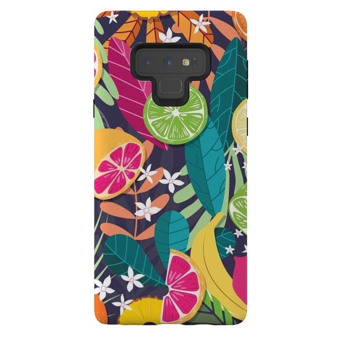 Galaxy Note 9 StrongFit Tropical fruit pattern 03 by Jelena Obradovic