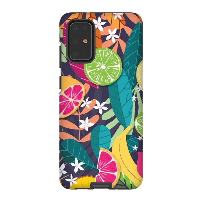 Galaxy S20 Plus StrongFit Tropical fruit pattern 03 by Jelena Obradovic