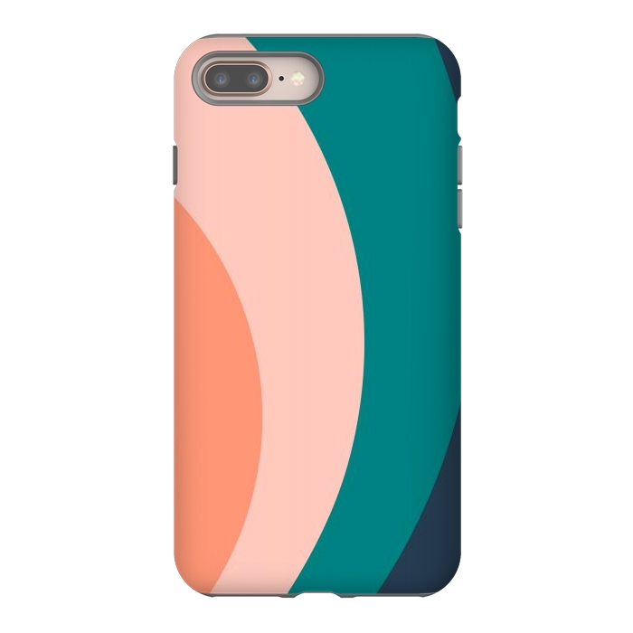 iPhone 7 plus StrongFit Teal Blush Rainbow by ArtPrInk