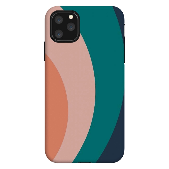 iPhone 11 Pro Max StrongFit Teal Blush Rainbow by ArtPrInk
