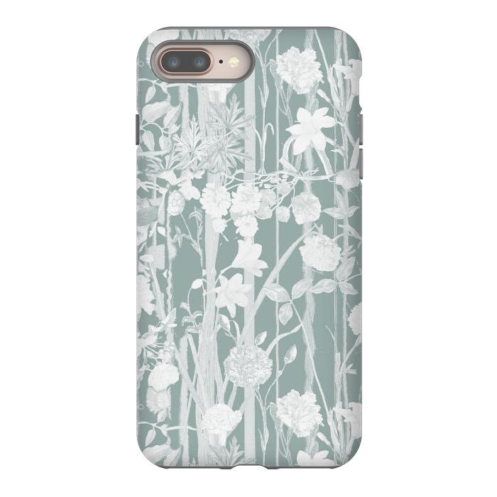 iPhone 7 plus StrongFit Pastel botanical floral vines by Oana 