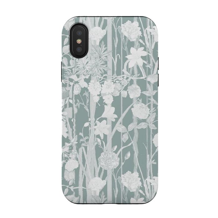 iPhone Xs / X StrongFit Pastel botanical floral vines by Oana 