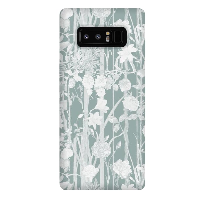 Galaxy Note 8 StrongFit Pastel botanical floral vines by Oana 