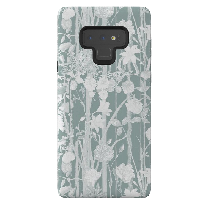 Galaxy Note 9 StrongFit Pastel botanical floral vines by Oana 