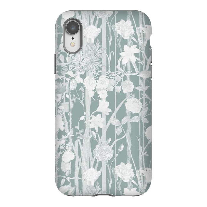 iPhone Xr StrongFit Pastel botanical floral vines by Oana 
