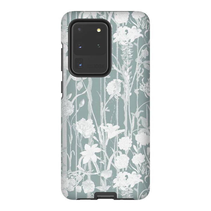 Galaxy S20 Ultra StrongFit Pastel botanical floral vines by Oana 