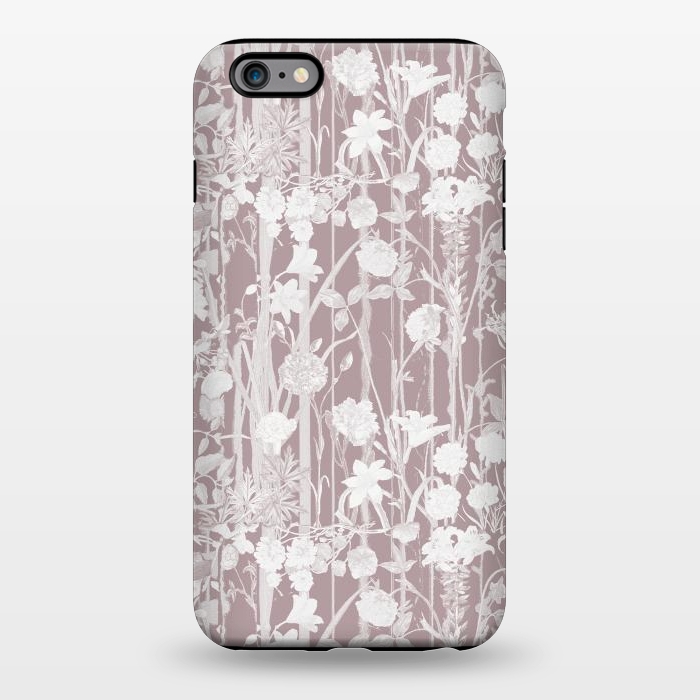 iPhone 6/6s plus StrongFit Dusty pink botanical flower garden by Oana 