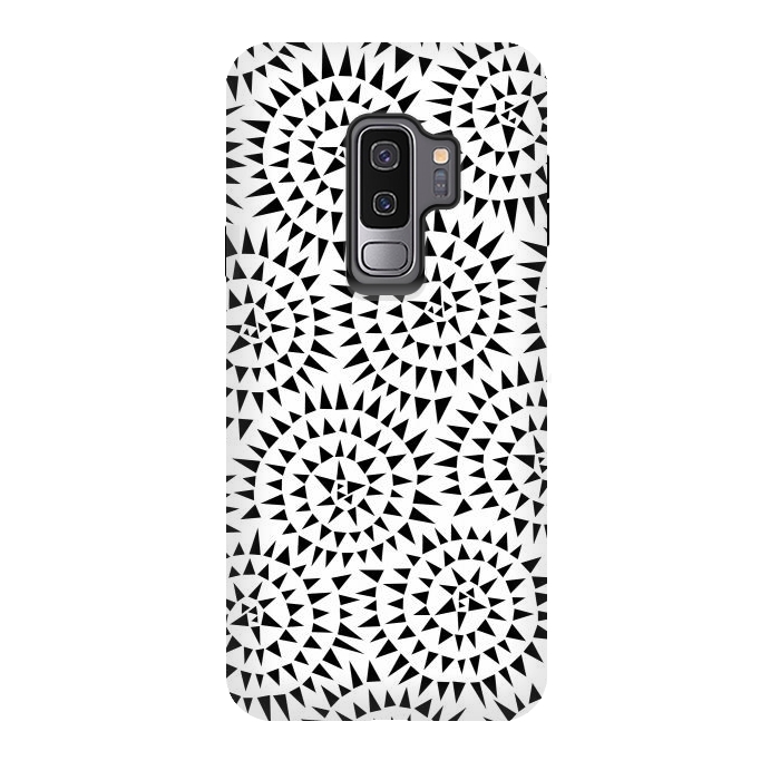 Galaxy S9 plus StrongFit Swirling Thorns by Majoih