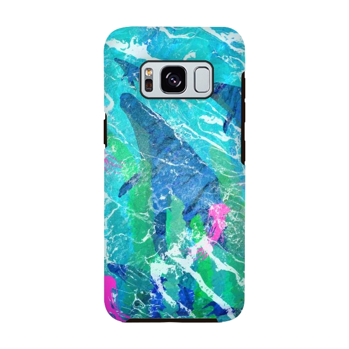 Galaxy S8 StrongFit The ocean whales by Steve Wade (Swade)