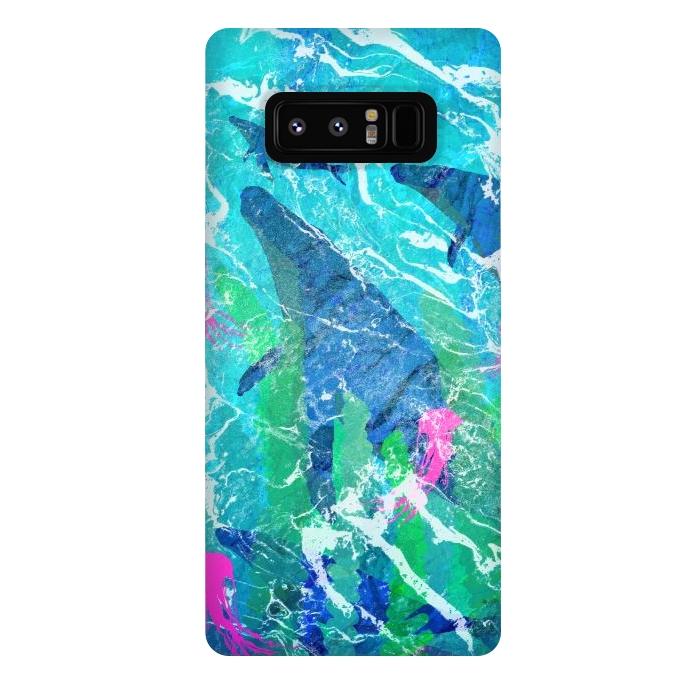 Galaxy Note 8 StrongFit The ocean whales by Steve Wade (Swade)