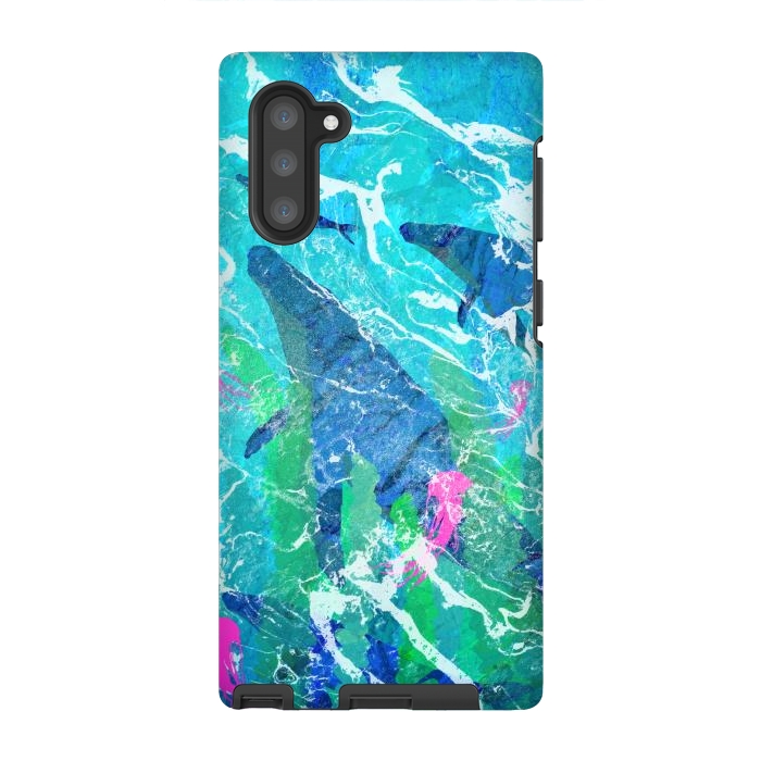 Galaxy Note 10 StrongFit The ocean whales by Steve Wade (Swade)