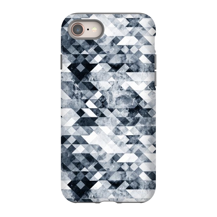 iPhone SE StrongFit Geometric grunge marble tiles by Oana 