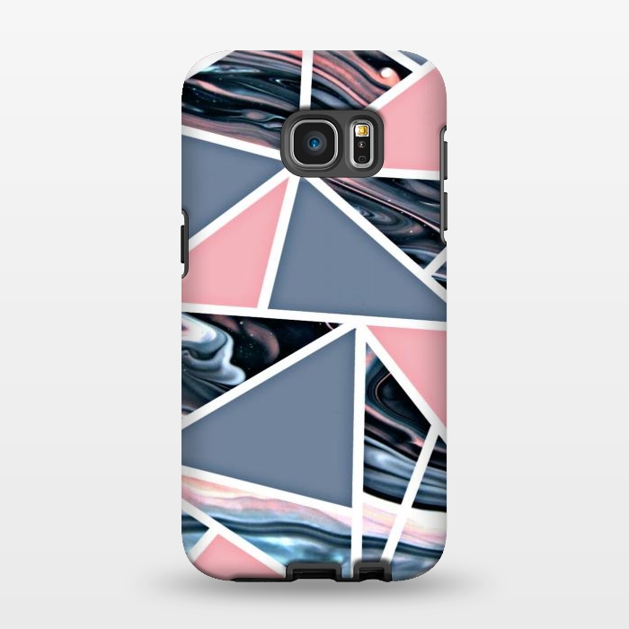 Galaxy S7 EDGE StrongFit Pink marble styled by CAS