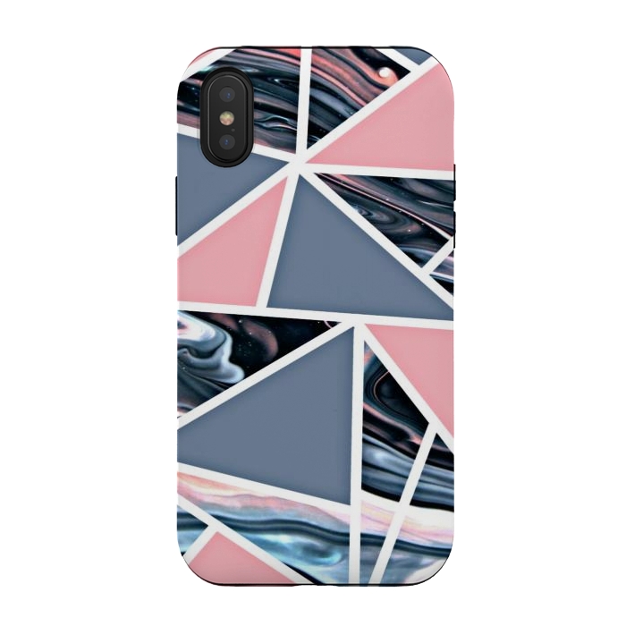 iPhone Xs / X StrongFit Pink marble styled by CAS