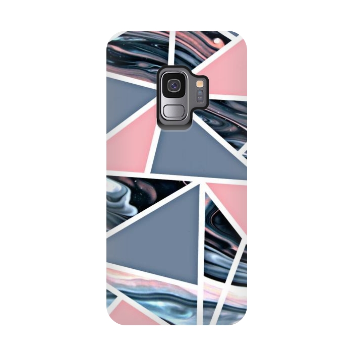 Galaxy S9 StrongFit Pink marble styled by CAS