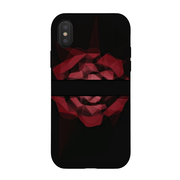 iPhone Xs / X StrongFit Red rose by CAS