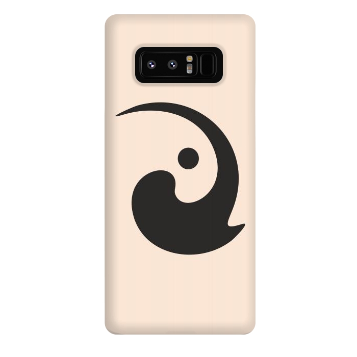 Galaxy Note 8 StrongFit Black Minimal Art-I by Creativeaxle