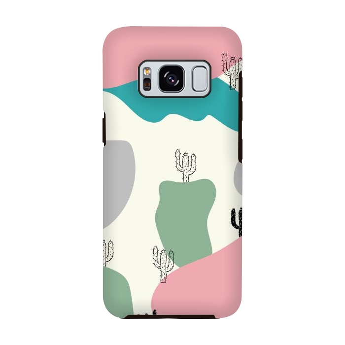 Galaxy S8 StrongFit Mountain Cactus by Creativeaxle