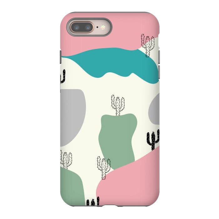 iPhone 8 plus StrongFit Mountain Cactus by Creativeaxle