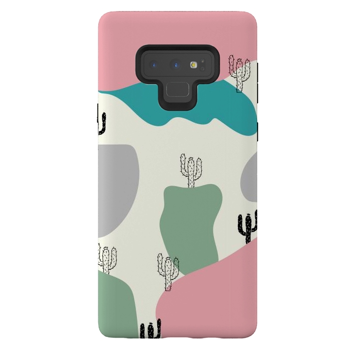 Galaxy Note 9 StrongFit Mountain Cactus by Creativeaxle