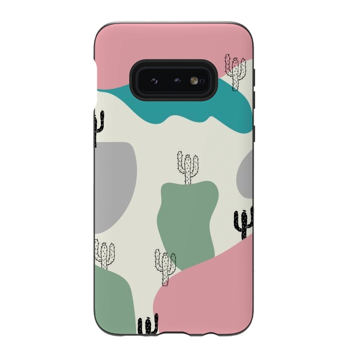 Galaxy S10e StrongFit Mountain Cactus by Creativeaxle