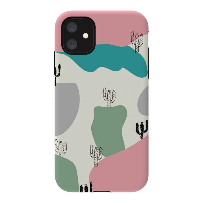 iPhone 11 StrongFit Mountain Cactus by Creativeaxle