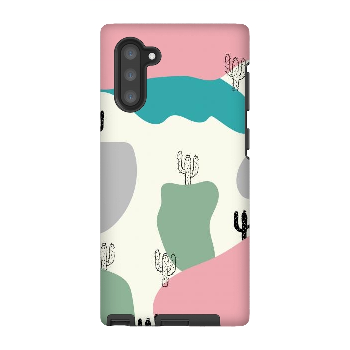Galaxy Note 10 StrongFit Mountain Cactus by Creativeaxle
